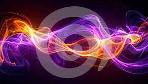 Abstract Swirling Light Wave Energy Background