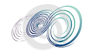 Abstract Swirling Lines Dynamic Vortex Element Vector, vector design Generative AI