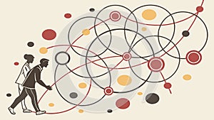 Abstract Swirling Lines Movement Pattern, vector design Generative AI