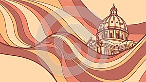 Abstract Swirling Lines Organic Flow Pattern Art, vector design Generative AI