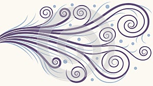 Abstract Swirling Lines Pattern, Dynamic Background Vector, vector design Generative AI