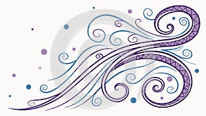 Abstract Swirling Lines Pattern Dynamic Flow Illustration, vector design Generative AI