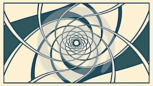 Abstract swirling lines pattern, dynamic geometric design, hypnotic illusion, vector design Generative AI