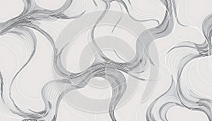 Abstract swirling lines pattern, modern texture background. Stock Photo, Generative AI