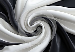 abstract swirling pattern in black and white