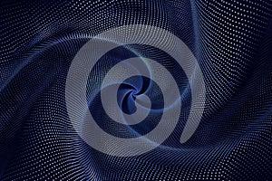 Abstract Swirling Pattern of Dots