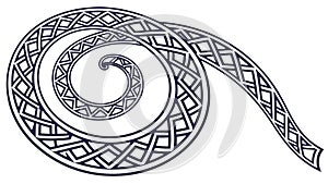 Abstract Swirling Spiral Pattern - Dynamic Movement Flow Vector Design, vector design Generative AI