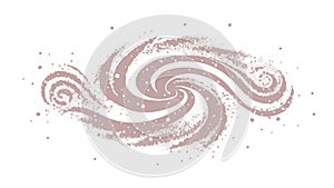 Abstract Swirling Vortex Movement Vector Design, vector design Generative AI