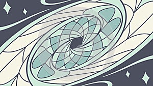Abstract Swirling Vortex Vector, Dynamic Geometric Pattern Design, vector design Generative AI