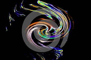 Abstract swirls of fluro color,shapes,movement