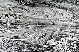 Abstract Swirls of Foaming Water photo