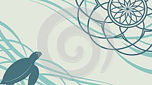 Abstract Swirls and Mandala Pattern, Elegant Decorative Element, vector design Generative AI