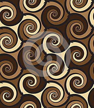 Abstract swirls seamless pattern