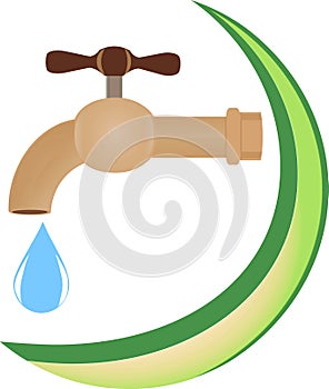 The abstract symbol of clean water