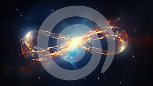 Abstract symbol of infinity, infinitude concept