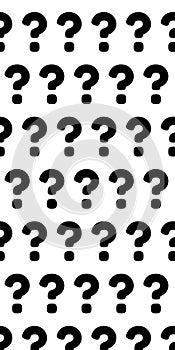 Abstract symbol white ornament. Exclamation mark seamless pattern