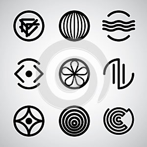 Abstract symbols set 3.