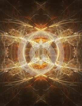 Abstract Symetrical Smoke Graphic