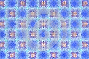 Abstract symmetrical multicolored patterned background