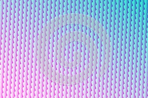 Abstract symmetrical pattern of wavy lines in pink and light blu