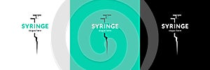 Abstract syringe logo photo