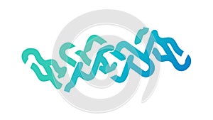 Abstract Tangled Fluid Lines Dynamic Movement Pattern, vector design Generative AI