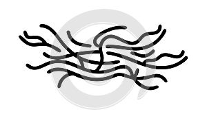 Abstract Tangled Lines, Complexity and Dynamic Flow, vector design Generative AI