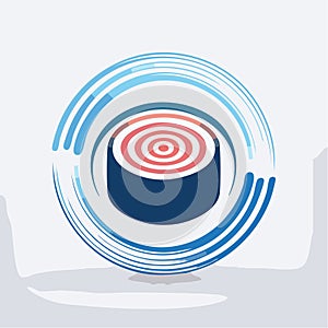 Abstract Target Vortex Logo for Tech Solutions