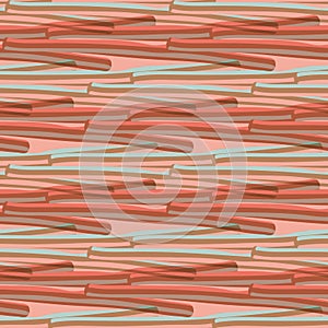 Abstract tassle stripe watercolor vector seamless pattern backdround. Groups of overlapping painterly tassels horizontal