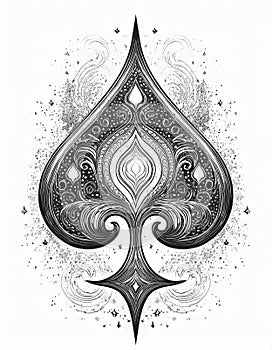 Cool tattoo design. Pontilhism. Fineline. AI generated