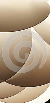 Abstract Taupe Beige Smooth Curves Background Design.