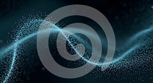 Abstract Digital Waveform Background