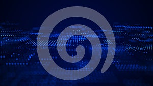 Abstract tech background. Abstract space background. Digital technology background. Computer code. 3d rendering