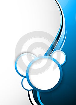 Abstract tech background with circles