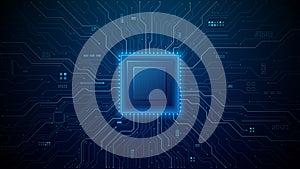 Abstract tech background featuring AI-powered circuit design
