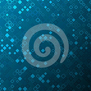 Abstract tech background with squares and gradient