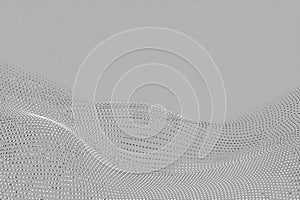 Data Visualization: Dynamic wave connecting information flow globally.