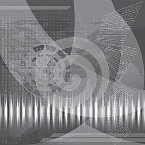 Abstract tech binary background