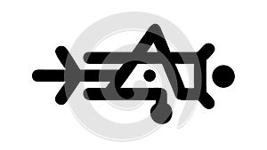 Abstract Tech Connection. Data Flow Symbol, vector design Generative AI