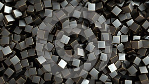 Abstract tech cubes background