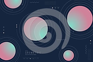 Abstract tech design geometric of minimal artwork elements template. Space of cover for futuristic template background.