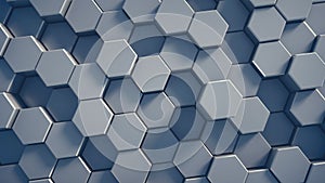 Abstract tech honeycomb background.