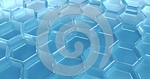 Abstract tech honeycomb background.