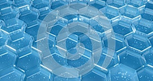 Abstract tech honeycomb background.
