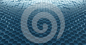Abstract tech honeycomb background.