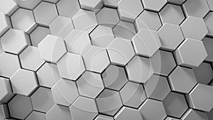 Abstract tech honeycomb background.