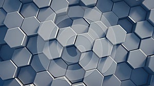 Abstract tech honeycomb background.