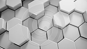 Abstract tech honeycomb background.