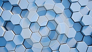 Abstract tech honeycomb background.