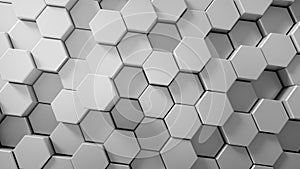 Abstract tech honeycomb background.